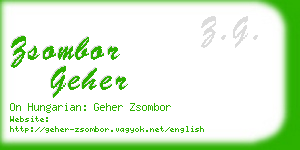 zsombor geher business card